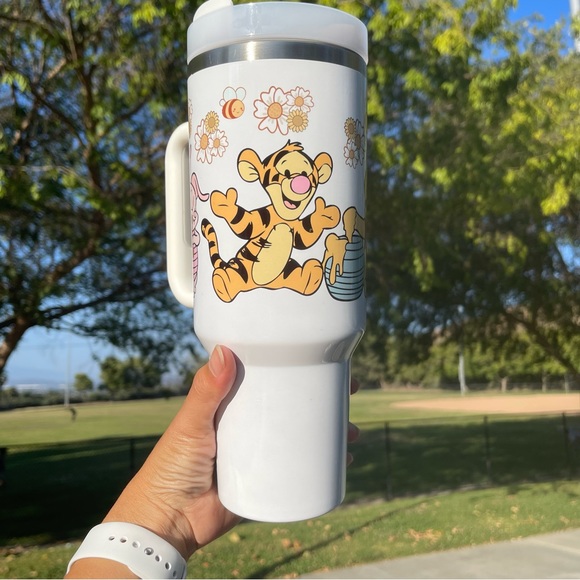 40 oz Tumbler Disney Winnie the Pooh Brand new  double wall stainless travel off - Picture 5 of 8